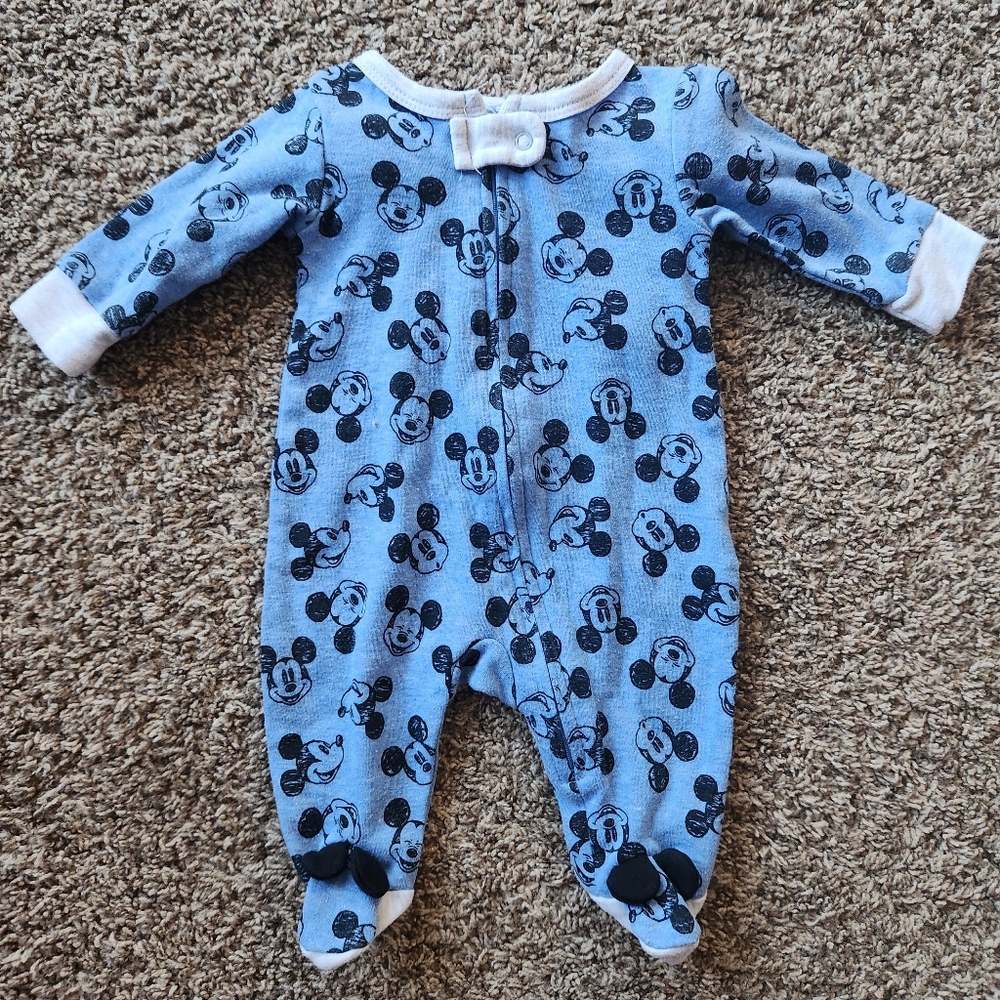 Blue Disney Baby Mickey Onesie, Size 3m